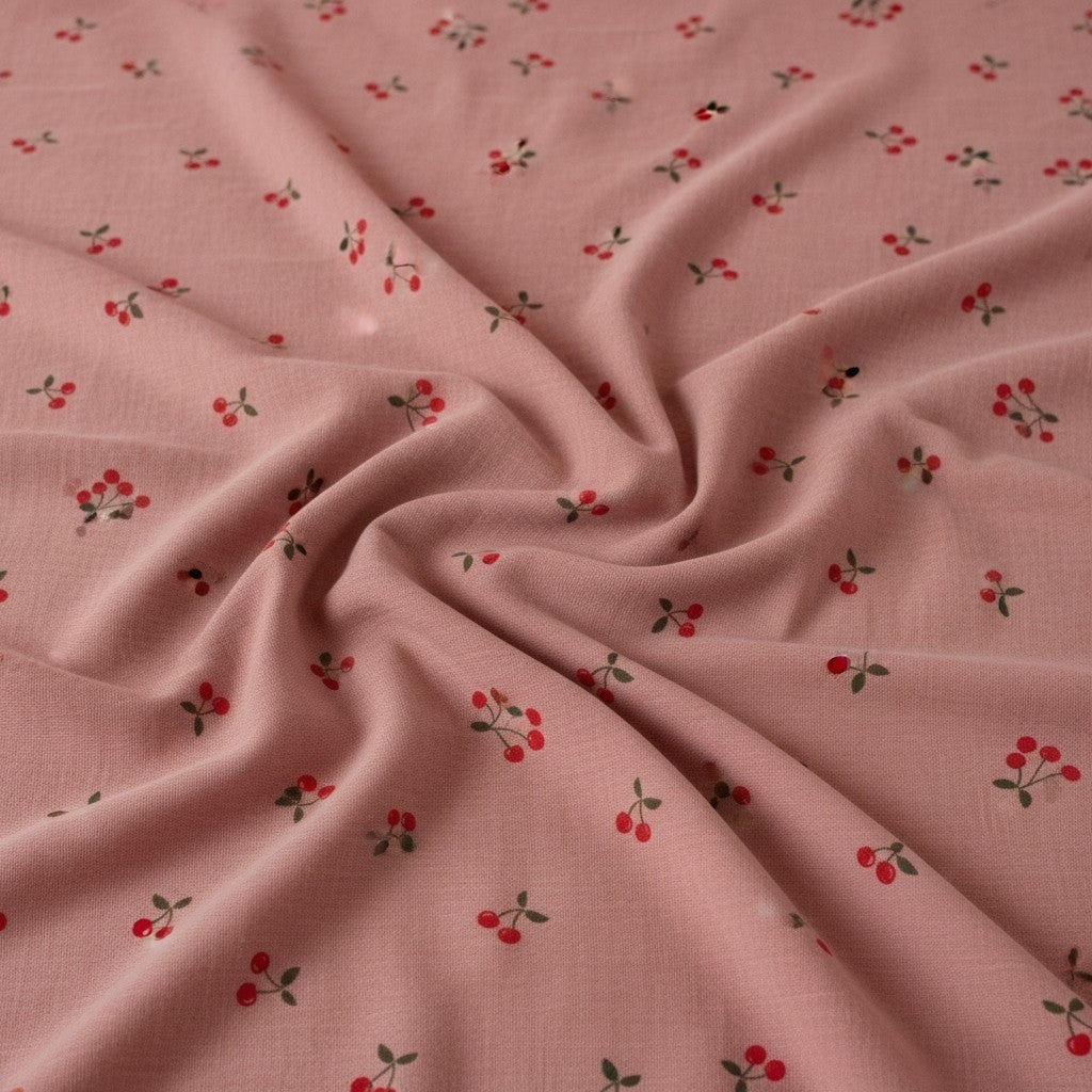 Muslin Swaddle 2 Layered - Pink Cherry (90 x 70 cm)