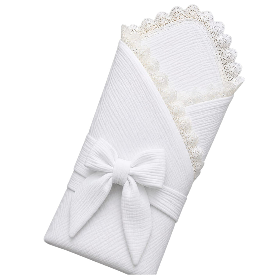 Muslin Cotton Quilted/Non Quilted Blanket - White (95 x 95 cm)