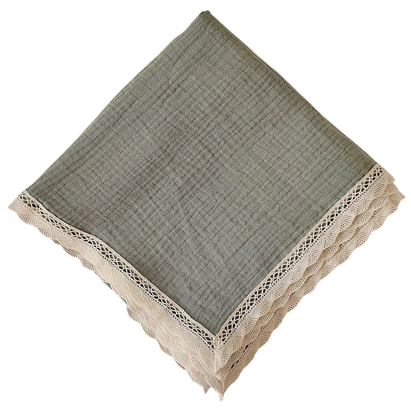 Muslin Cotton Blanket 2 Layered - Sage Green (95 x 95 cm)